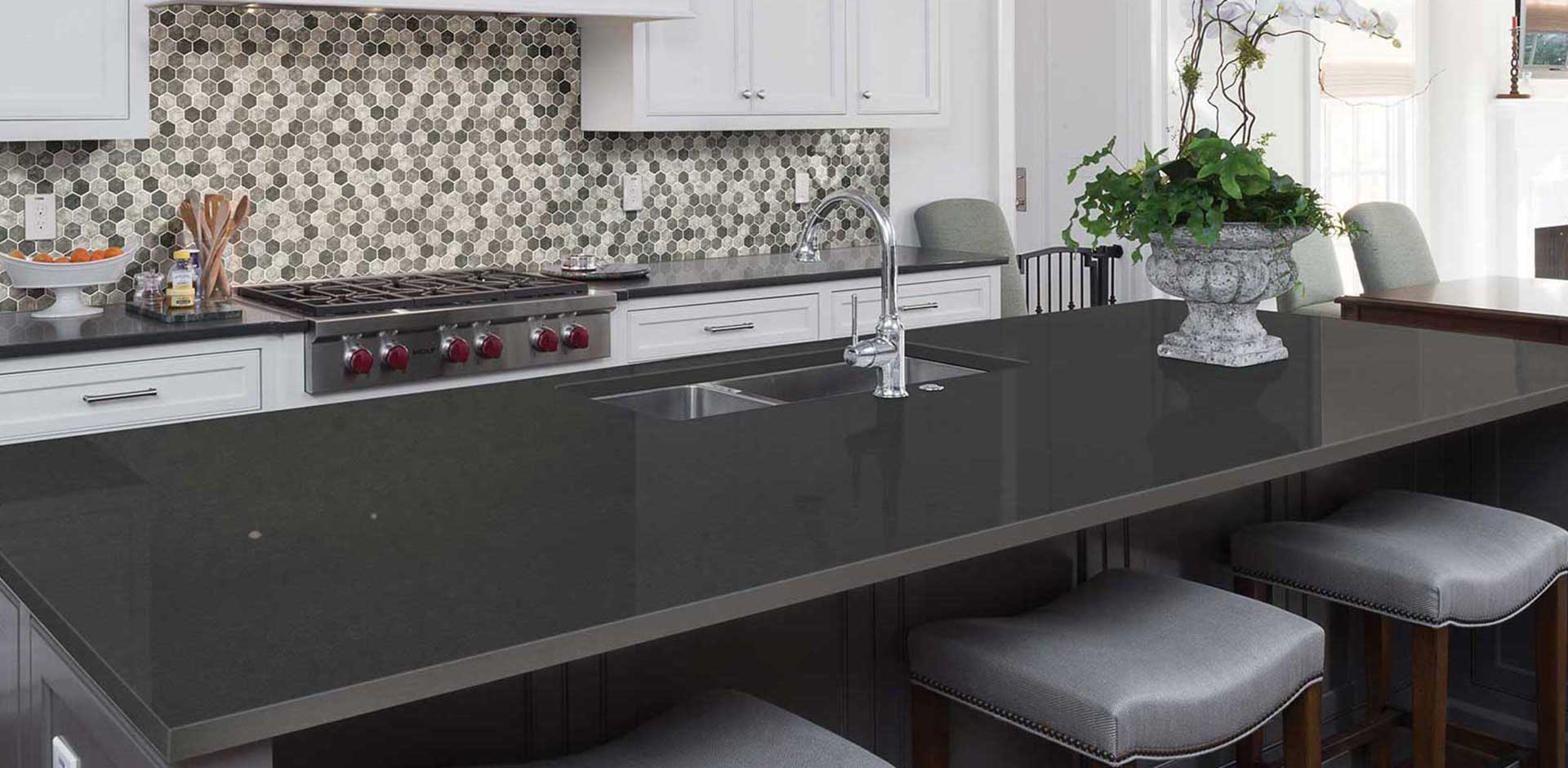 Soho Gray Quartz Vanity in Plano, TX EconGranite