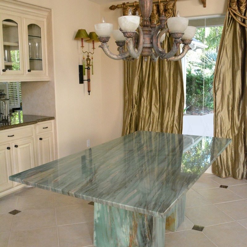 Emerald Quartzite Table in Dallas, TX EconGranite