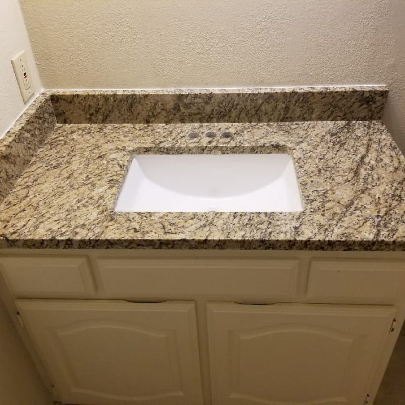 Santa Cecilia Granite Bathroom in Plano, TX - EconGranite